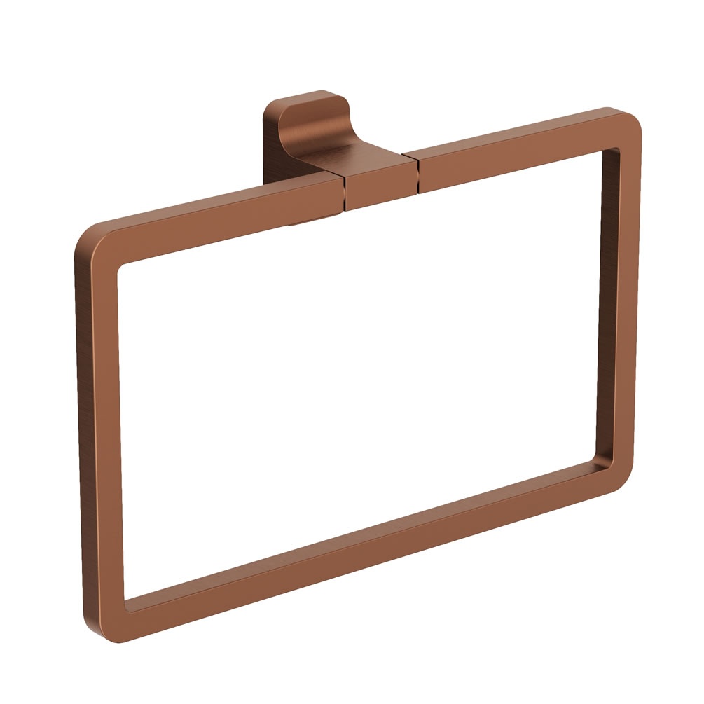 Cutout image of Crosswater Rotar Brushed Bronze Towel Ring
